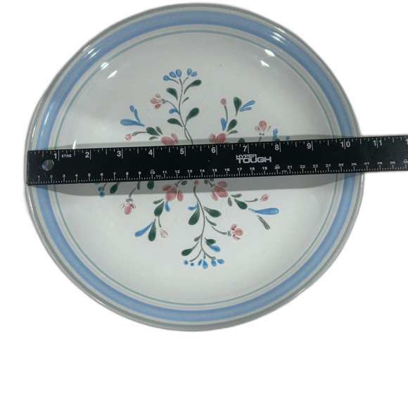 Fascino Stoneware by Yamaha Hand Decorated Stoneware Dinner Plates. Discontinued - Picture 7 of 9